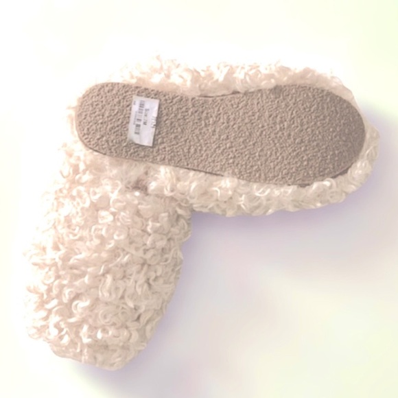 NWT Madewell Curly Sherling Faux Fur Slipper - Picture 3 of 7